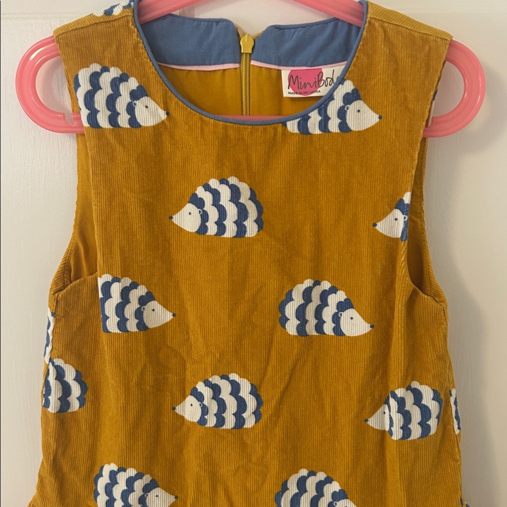 Mini Boden Velvet Girls Dress Set Sz 7-8 yr - Picture 10 of 14